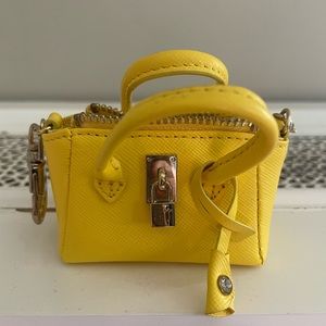 Samantha Thavasa mini bag charm in yellow